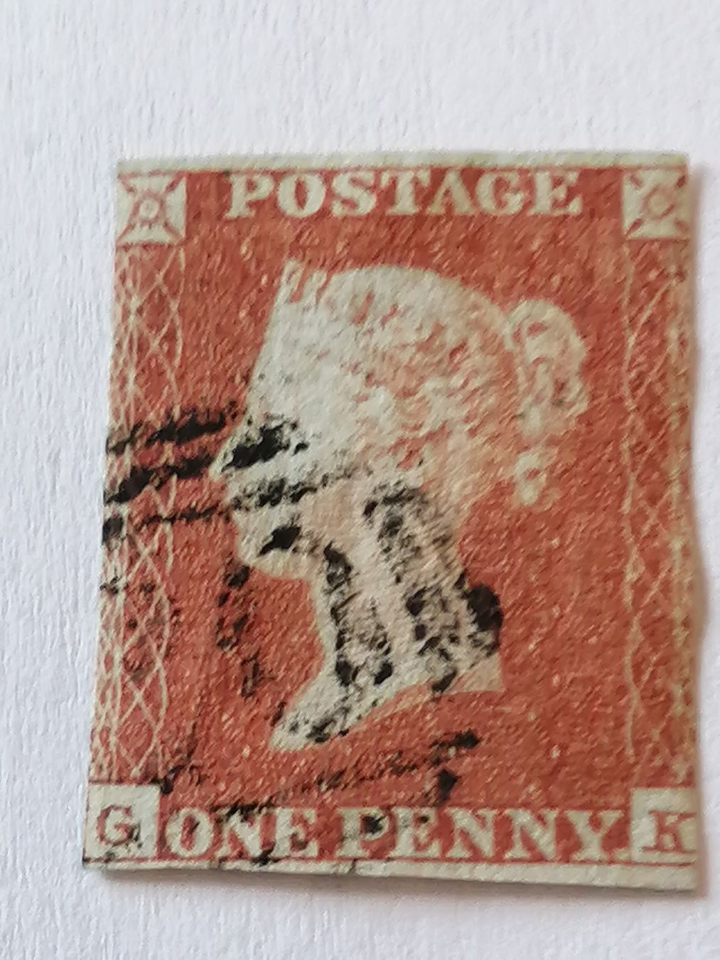 Alle Briefmarken: One Penny Red 1841  – Gebraucht aus Happerswil von tschergi