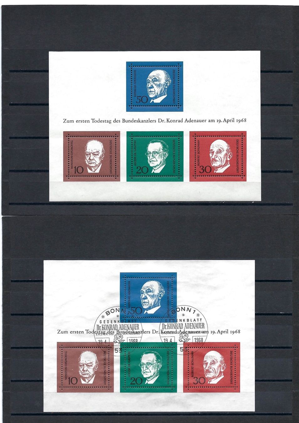 Tutti i francobolli: Block Nr. 4 Deutsche Bundespost – Nuovo (secondo la descrizione) da Bronschhofen venduto da Imsr
