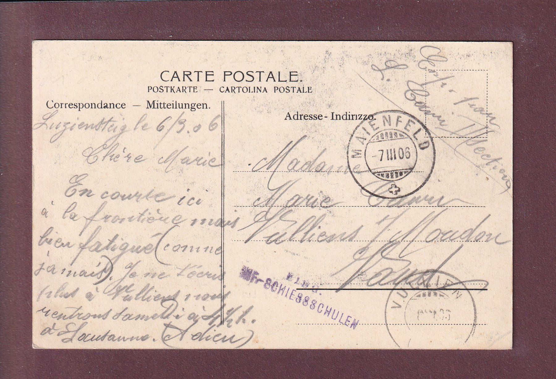 Cartes postales: Gruss von der LUZIENSTEIG - 1906 – D'occasion à Pully par nicecards 1