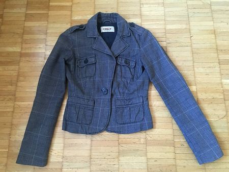 Blazer-Jacke Grau von Only, Grösse 36