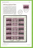 1982 - 100 J. Gotthardbahn 2x Kleinbogen Bern + Göschenen ET