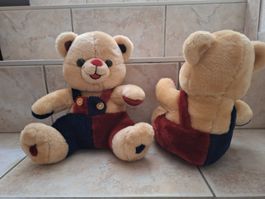 Teddy Bär mit Latzhose, 2 Stück, neu