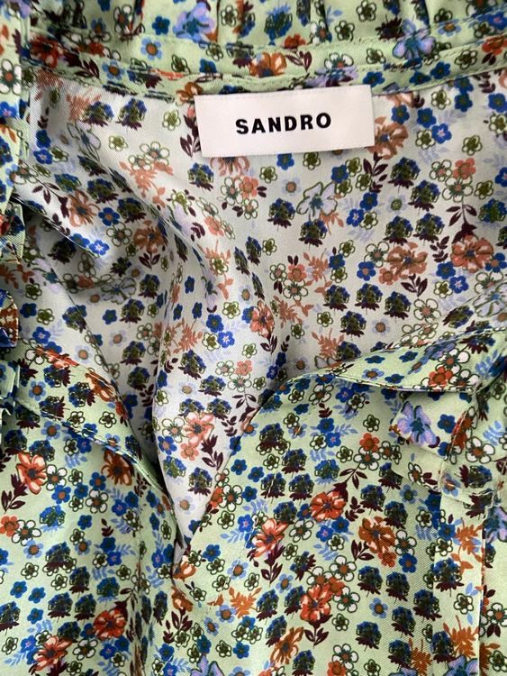 Sandro Camicette: Elegante Seide Bluse von SANDRO Größe 2 – Nuovo (secondo la descrizione) da Basel venduto da astwo 2