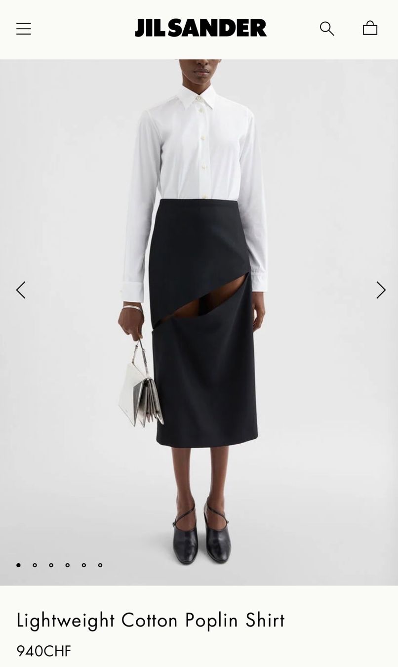 Jil Sander Chemisiers: Jil Sander white shirt – Neuf (Voir description) à Zürich par di_archive 2