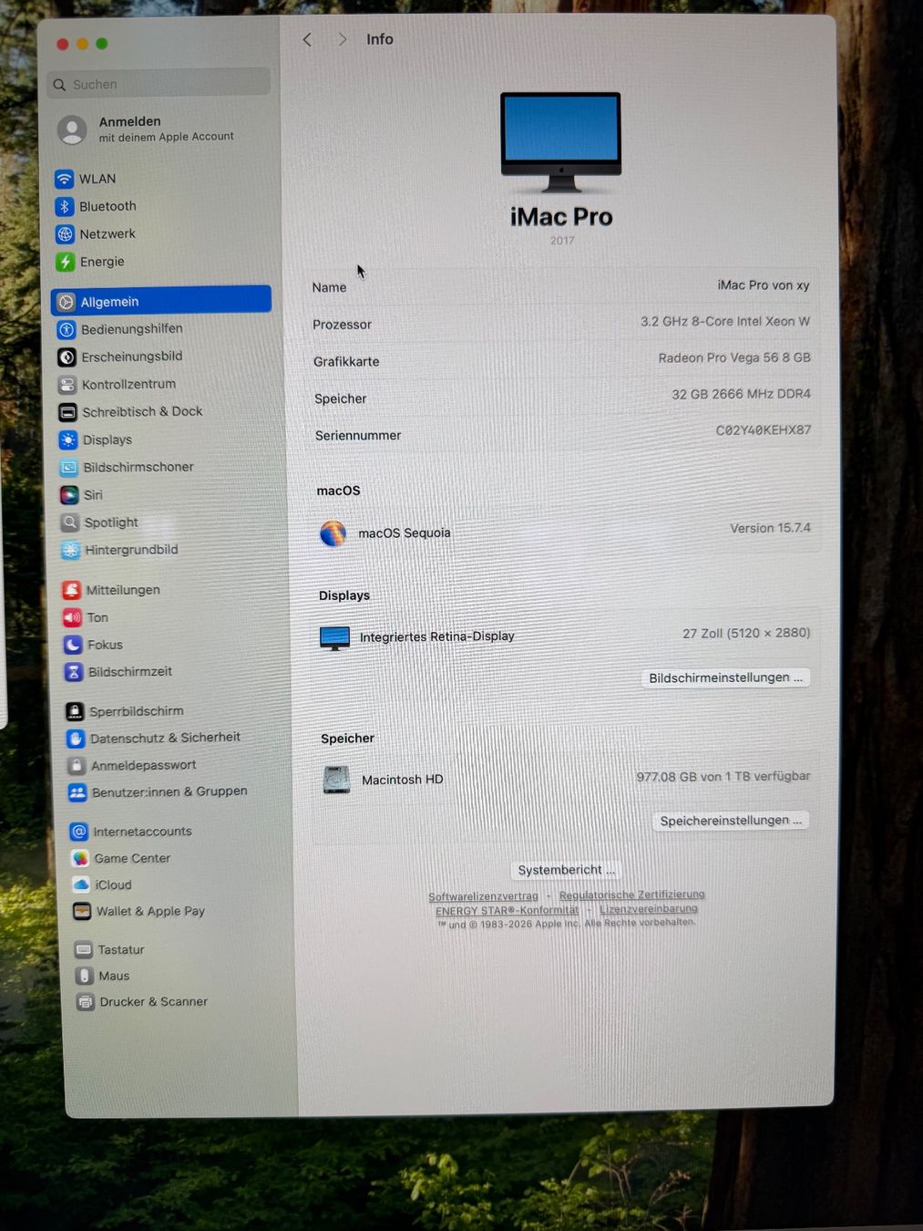 Apple PC: APPLE IMAC PRO 2017_32 GB 2666 MHZ DDRM_1 TB – Usato da Zürich venduto da torvik 4