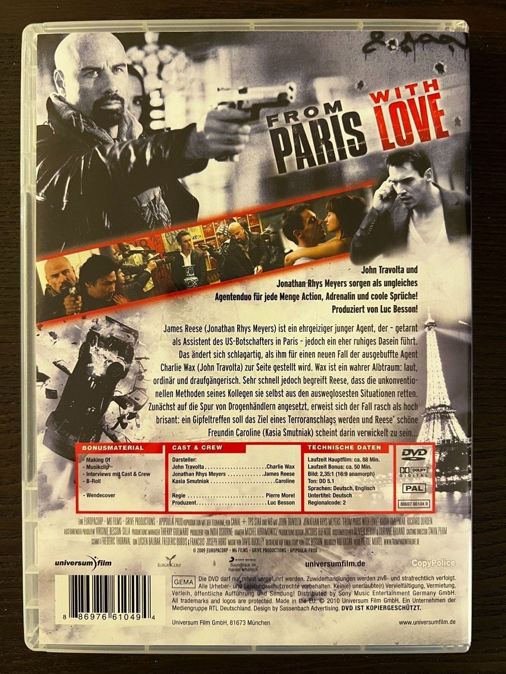 Alle DVDs: From Paris with Love – Gebraucht aus Zürich von FilmFreunde 1