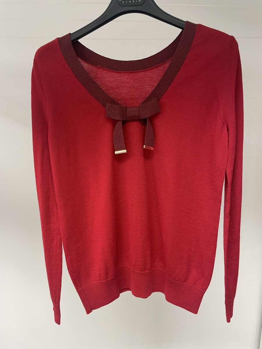 Maglioni & Felpe: Roter Damenpullover mit Schleife, Gr. S – Nuovo (secondo la descrizione) da Basel venduto da frf 5