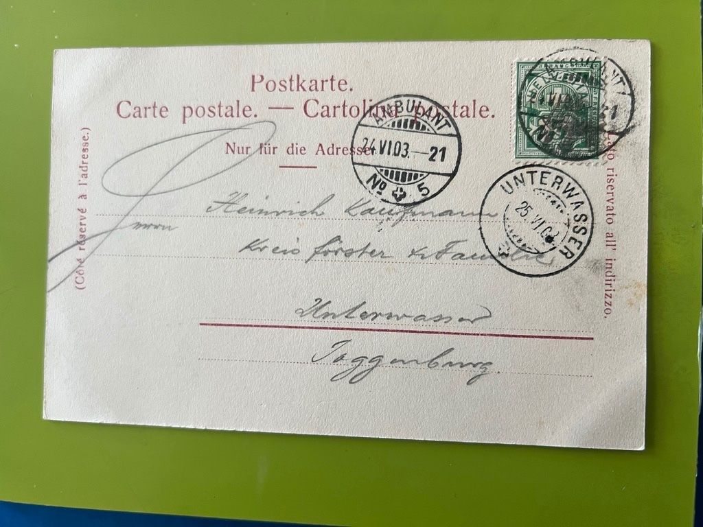 Ansichtskarten: Ansichtskarte Schönenwerd mit Kirche Stempel 1903 – Gebraucht aus Steinach von Momoco 1