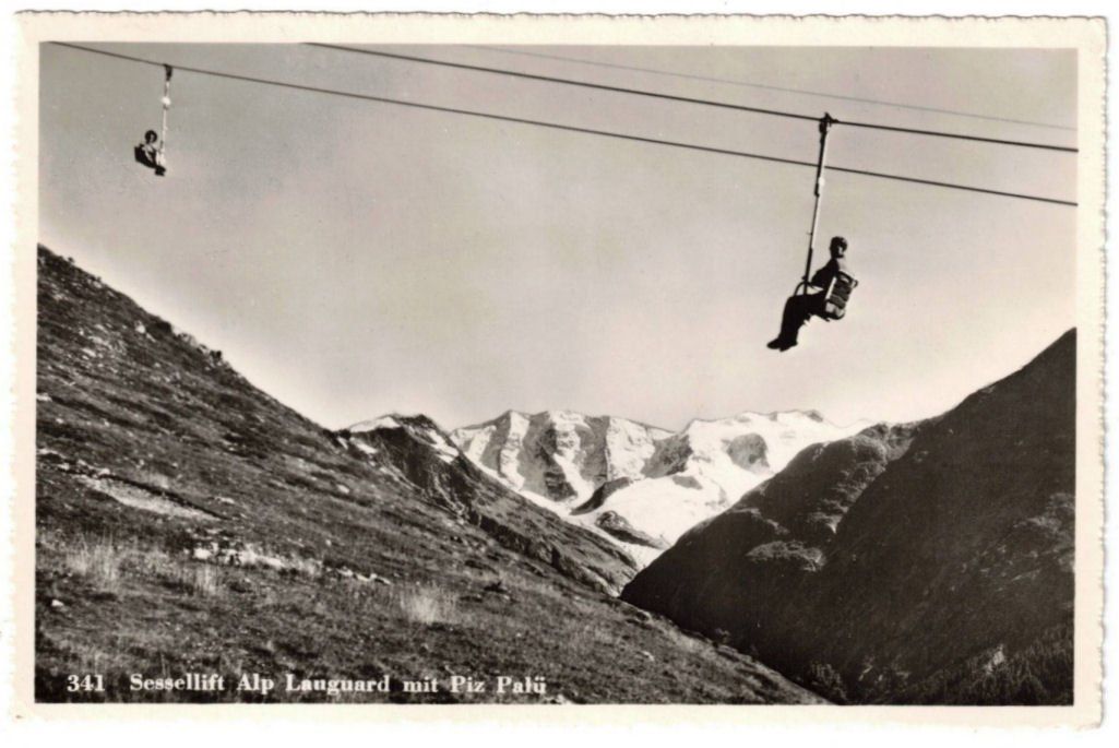 Cartoline postali: Pontresina - Sessellift Alp Languard – Usato da Binningen venduto da Mountainrider
