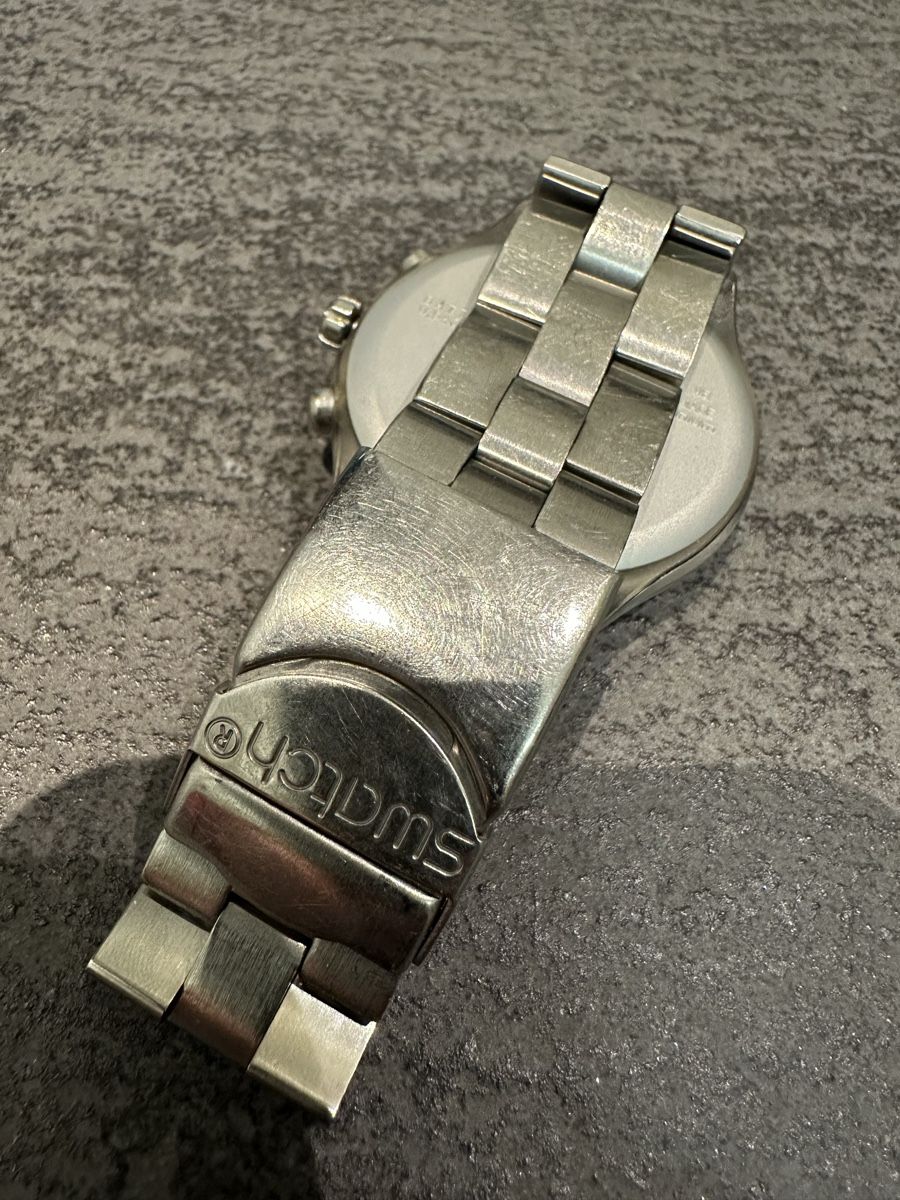 Swatch Orologi: FULL BLOODED SILVER  Swatch Irony Diaphane Chrono – Usato da Altendorf venduto da Quietwater 3