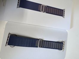 Apple Watch Alpine Loop Armband Blau Grösse L / 49mm