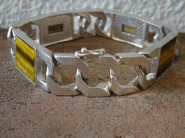 Armband Tigerauge / 835 Silber