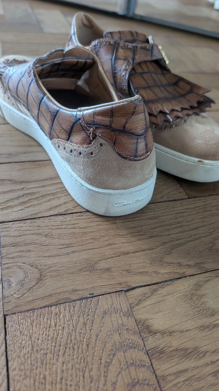 Santoni Chaussures femmes: Santoni Sneakers Brown Size 41 Crocodile Pattern Leather  – D'occasion à Zürich par van_hzh7 1