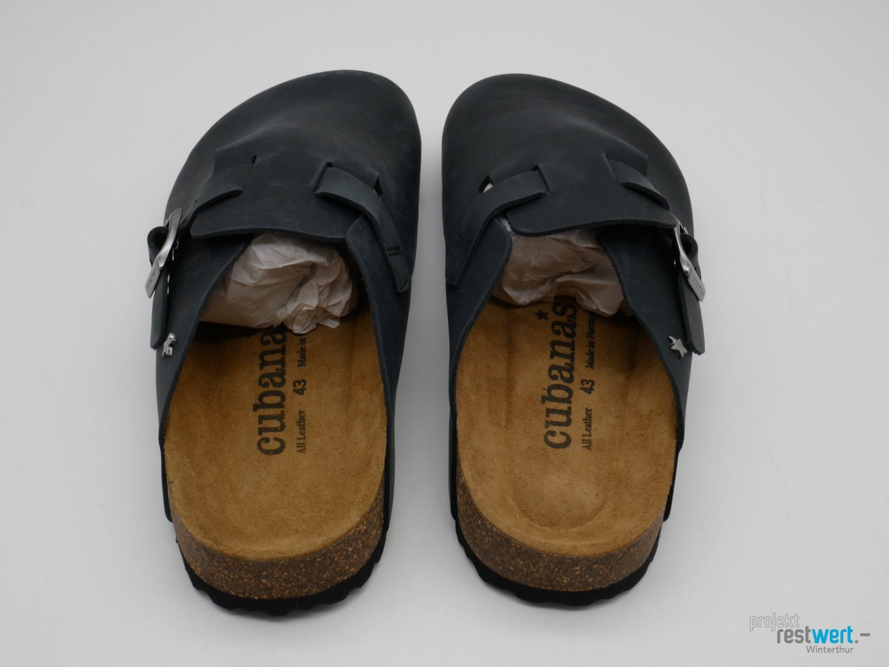 Scarpe da uomo: CUBANAS Mario, Clogs, Gr. 43, schwarz – Nuovo (secondo la descrizione) da Winterthur venduto da Restwert_Winterthur 1