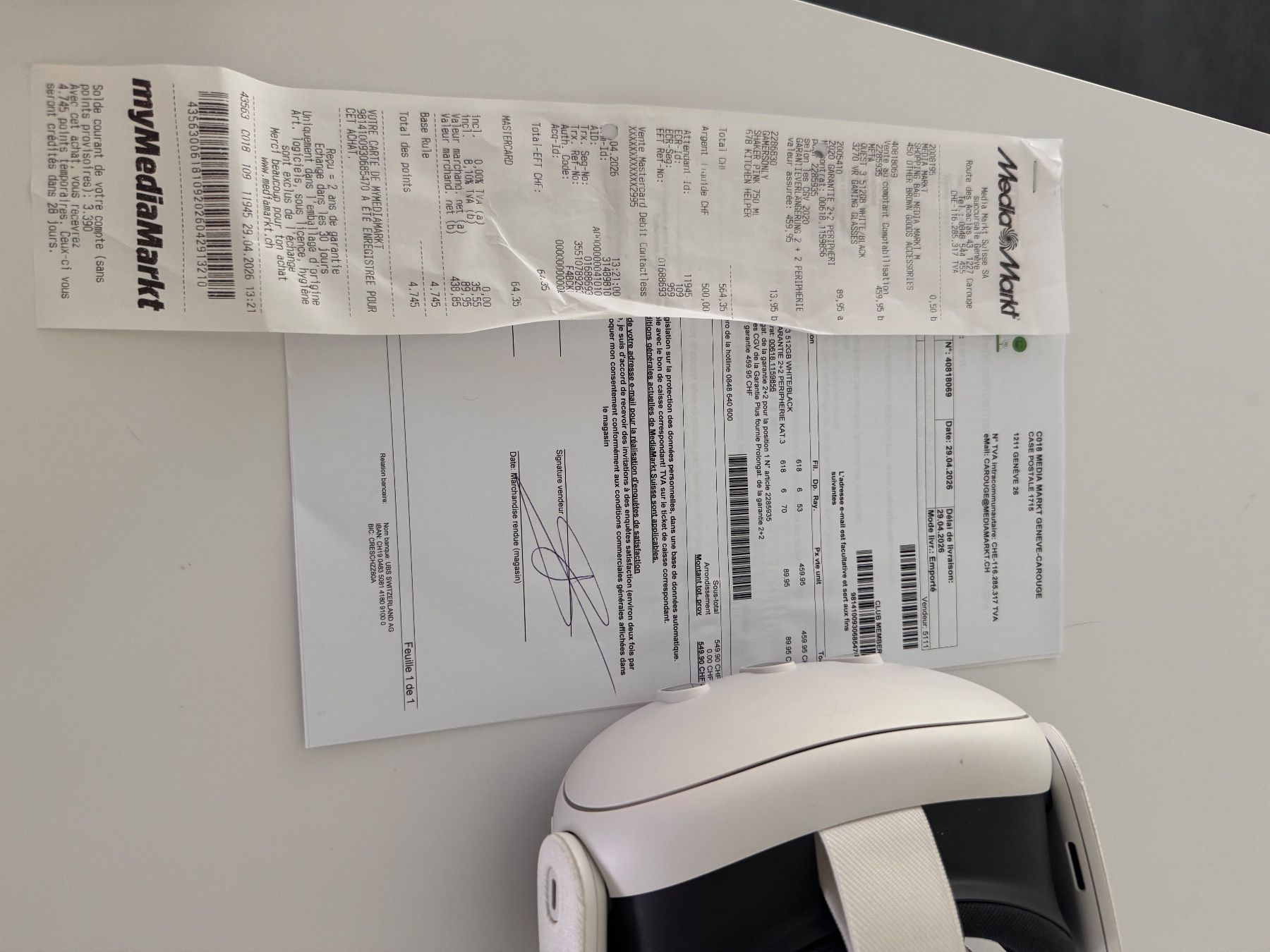 Meta VR Brille: Metaquest 3 512GB  avec garantie de 2 ans – Gebraucht aus Carouge GE von sosahli 2
