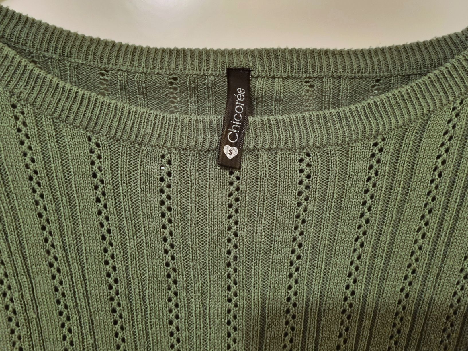 Maglioni & Felpe: Leichter Pullover mit Lochmuster, lavendelgrün, Gr. S – Usato da Olten venduto da User.xyz 3