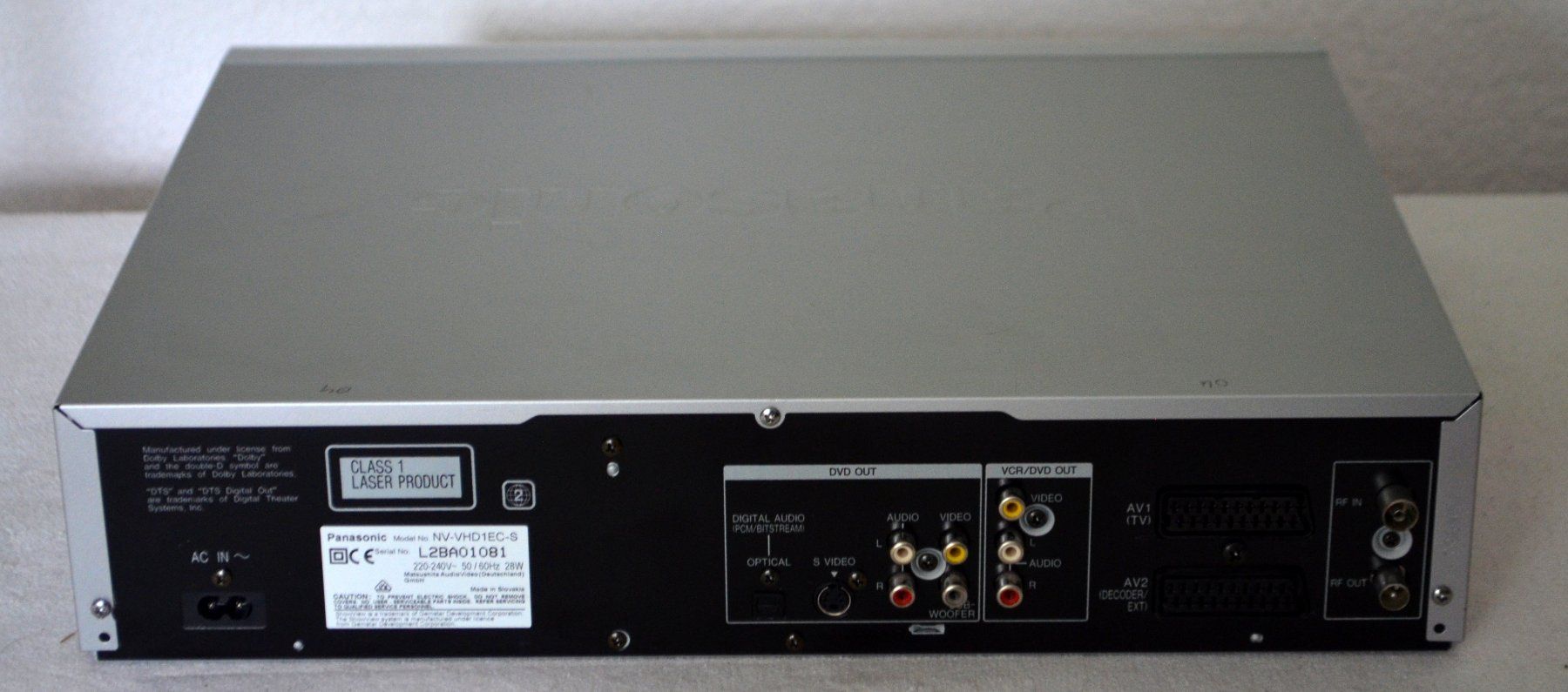 Panasonic Registratori: Panasonic NV-VHD1EC  Combo DVD / VHS – Usato da Collonges venduto da arashee 3