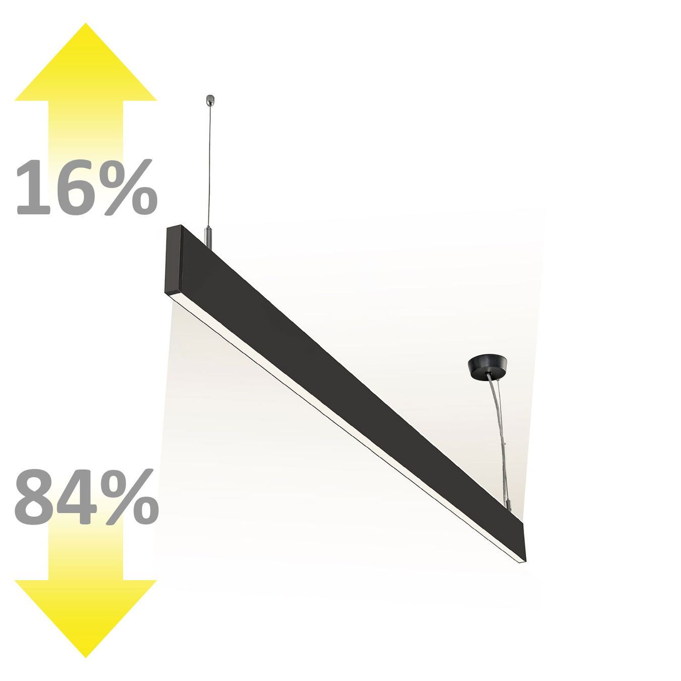 Kronleuchter & Deckenlampen: LED Pendelleuchte, Schwarz, 60 cm x 2 cm – Neu (gemäss Beschreibung) aus Kreuzlingen von Smart-Light 1