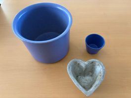 Lot de 3 pots pour plantes - Set mit 3 Pflanztöpfen