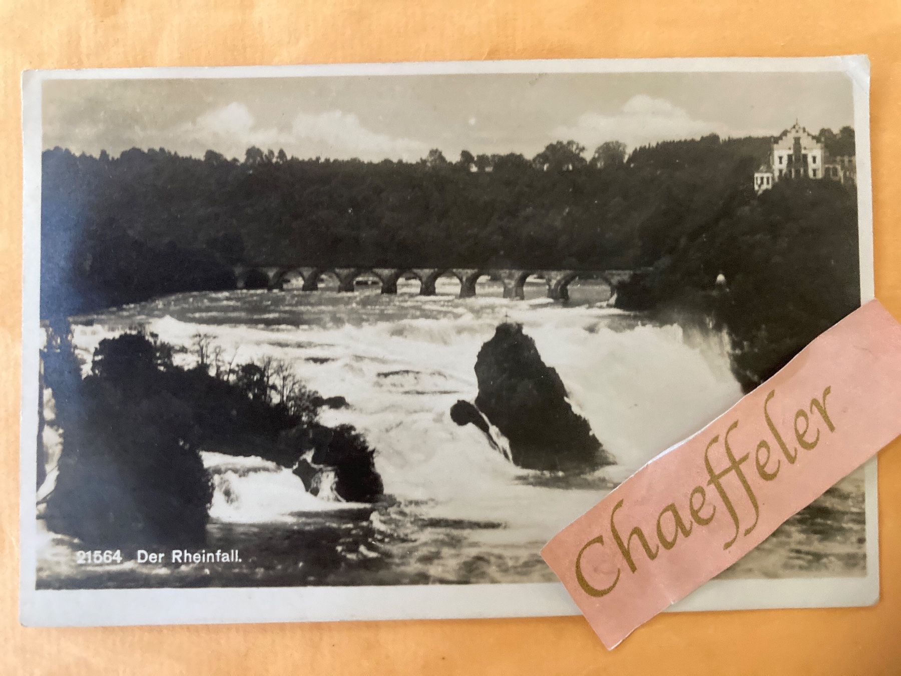 Cartoline postali: 1926   21564 Der Rheinfall – Usato da Zürich venduto da Chaeffeler