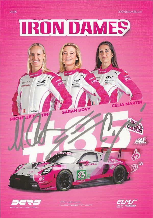 Autografi: IRON DAMES Autogrammkarte mit Rahel Frey – Usato da Solothurn venduto da F1shop1 1