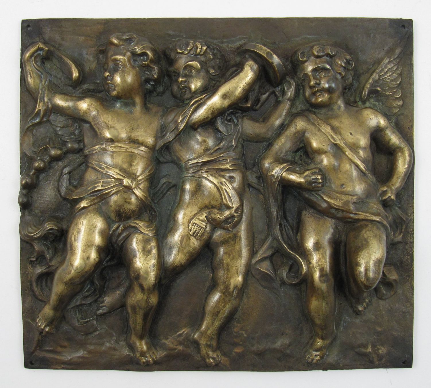 Sculptures & Statues: Bronze Platte mit Engeln – D'occasion à Meinisberg par duveen 3