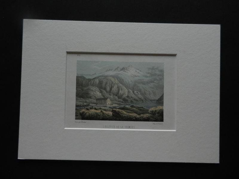 Incisioni: Grimsel getönte Lithographie – Usato da Risch venduto da Rischli15