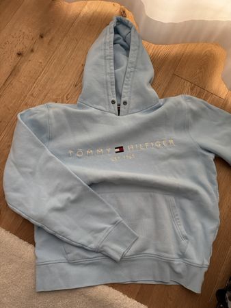 Tommy Hilfiger Hoodie Hellblau Grösse M - Top Zustand!