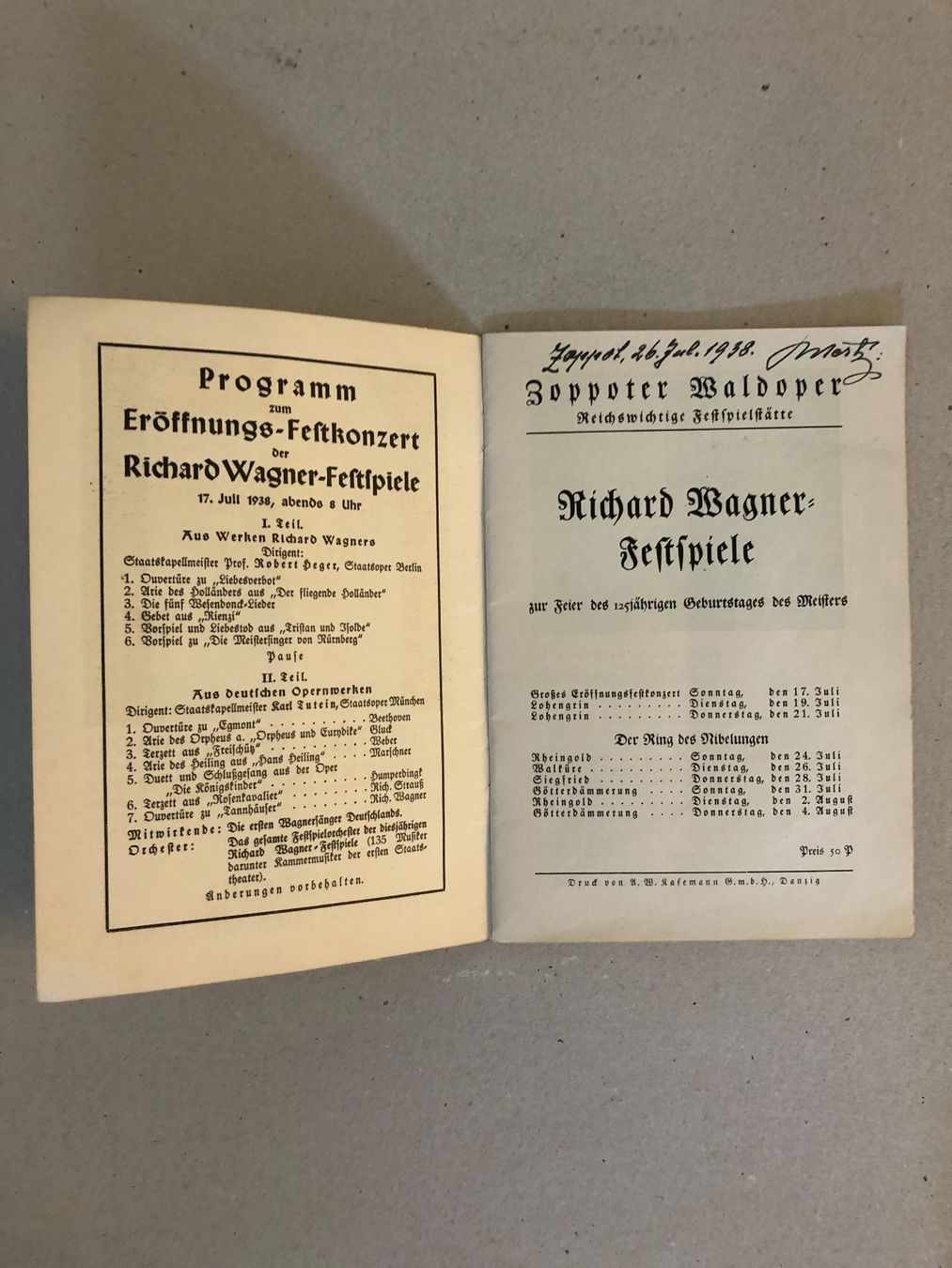 Libri: Richard Wagner Festspiele – Usato da Zürich venduto da Stand132 1