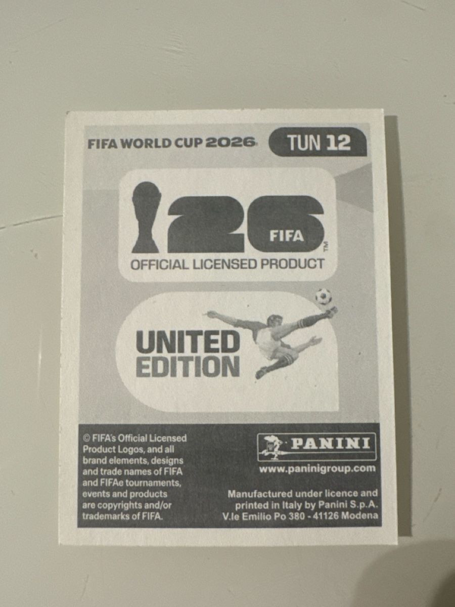 Panini Carte collezionabili: Panini 2026 Mohamed Ali Ben Romdhane TUN12 – Nuovo (secondo la descrizione) da Bern venduto da akl_sy9s 1