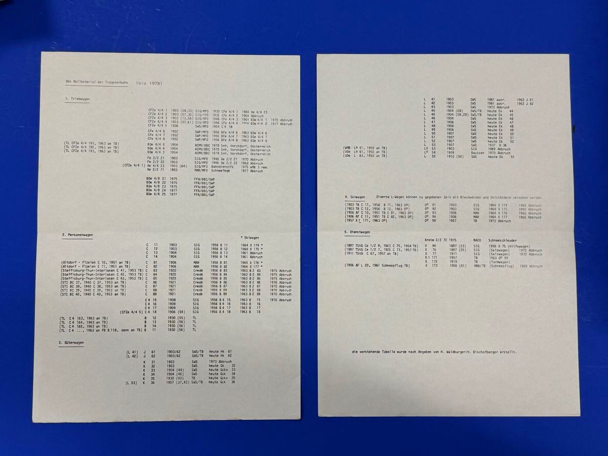 Bücher: Die Geschichte der Trogener Bahn 1903-1978 + Beilagen – Gebraucht aus Adliswil von buch_und_kunst 7