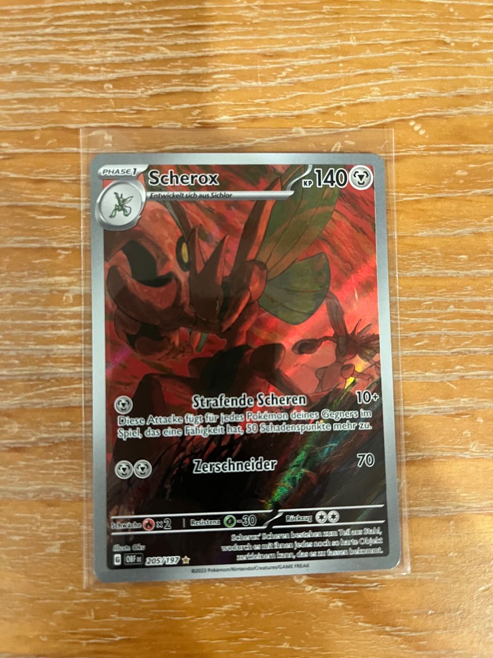 Pokémon Carte collezionabili: Scherox Pokemon OBF205 – Usato da Balzers venduto da jos_6r9r