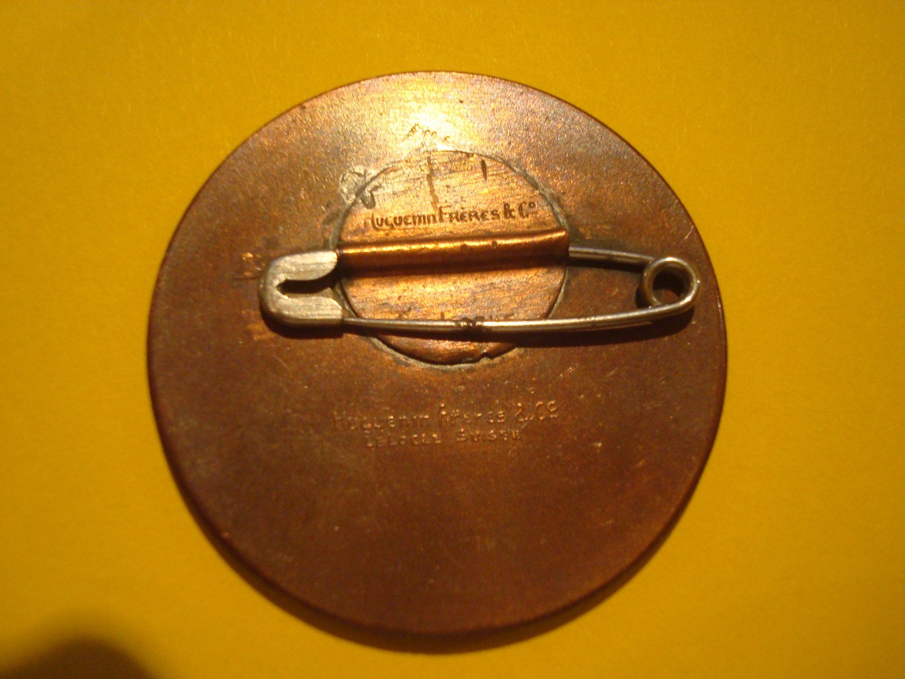 Plaketten & Abzeichen: Plakette Kupfer 1931 – Gebraucht aus Riehen von Baerewaegli 1