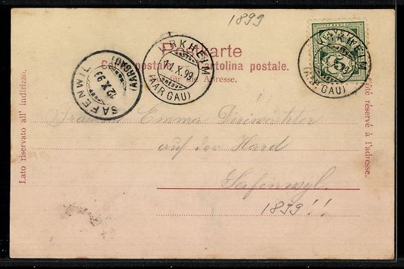 Cartoline postali: AK Uerkheim, Ortsansicht mit Kirche – Usato da Berlin venduto da bartko-reher 1
