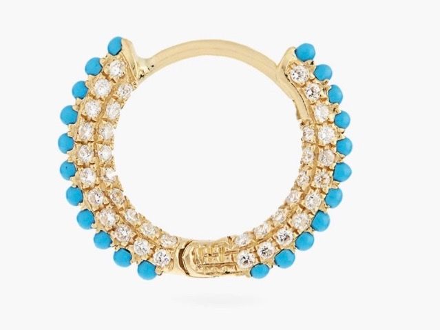 Orecchini pendenti & Orecchini a lobo: MARIA TASH Diamond, turquoise & 18kt gold earring – Usato da Wald ZH venduto da Gosia_N 2