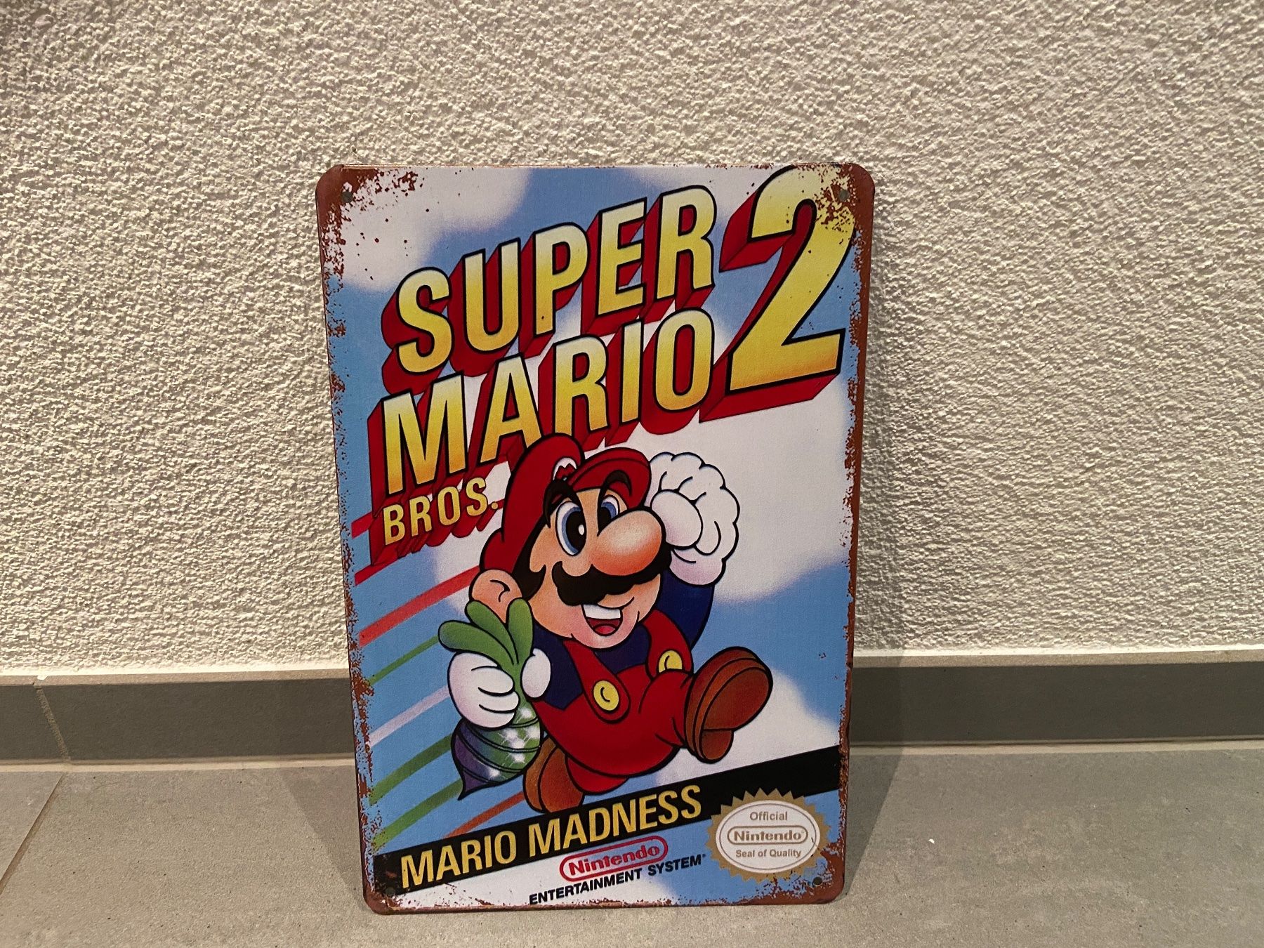 Schilder: SUPER MARIO 2 / VINTAGE BLECHSCHILD  NEU ! – Neu und originalverpackt aus Seon von Aaargauer01