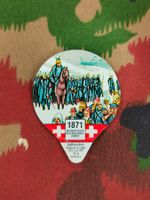 Kaffeerahmdeckel 1871 ETWAFFNUNG DER BOURBAKI-ARMEE