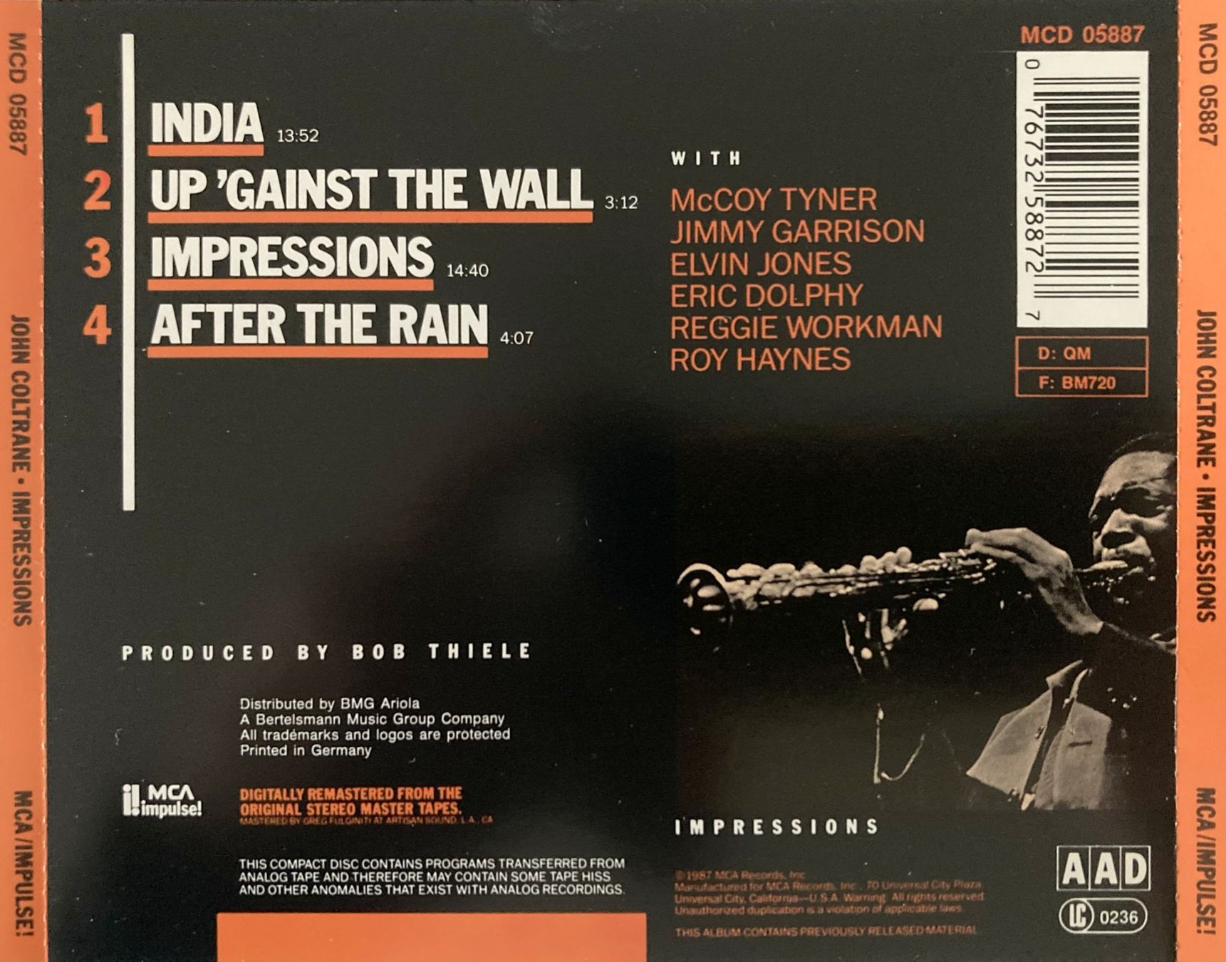 CDs: JOHN COLTRANE - IMPRESSIONS (1 CD) – Neu und originalverpackt aus Bottens von hotter-than-hell 1