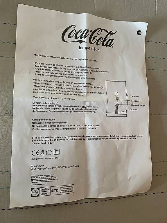 Lampade: Coca-Cola Leuchtreklame Tischleuchte – Nuovo e nell'imballaggio originale da Ettingen venduto da Donald4107 4