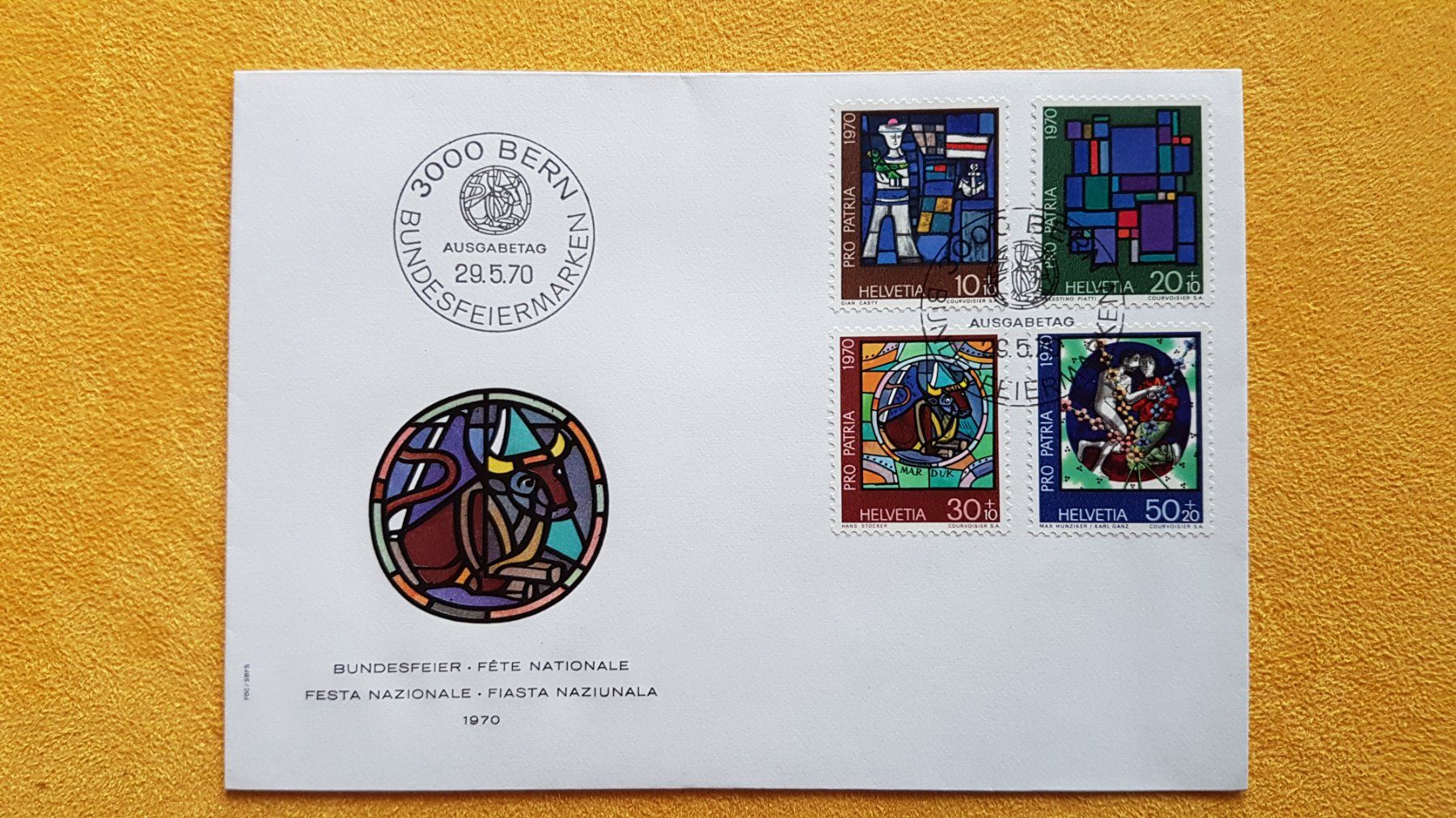 Tutti i francobolli: FDC - Pro Patria - Bundesfeier - Schweiz 1970 – Nuovo (secondo la descrizione) da Reinach BL venduto da Dexy62