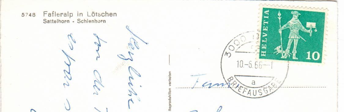 Cartes postales: Fafleralp in Lötschen – D'occasion à Wolhusen par Curver9 1