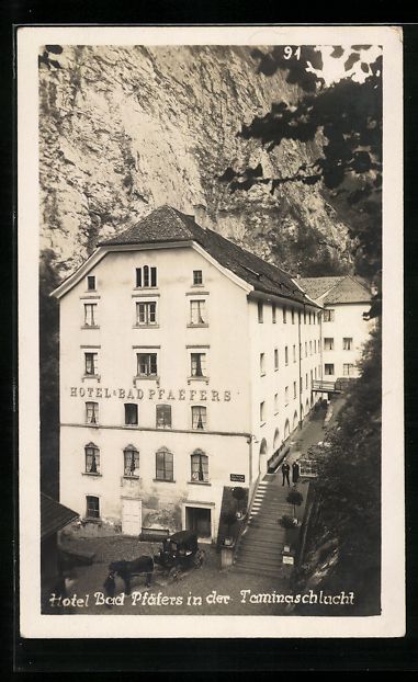 Cartoline postali: Bad Pfäfers, Hotel, Bad Pfäfers in der – Usato da Berlin venduto da bartko-reher