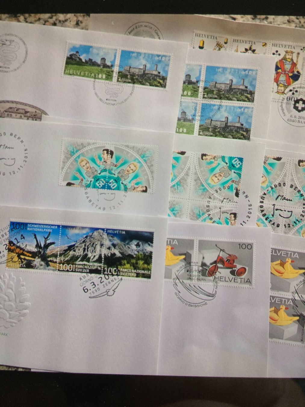 Tous les timbres: Ersttagscouverts – Neuf (Voir description) à Kilchberg ZH par APZ4BWM2 5