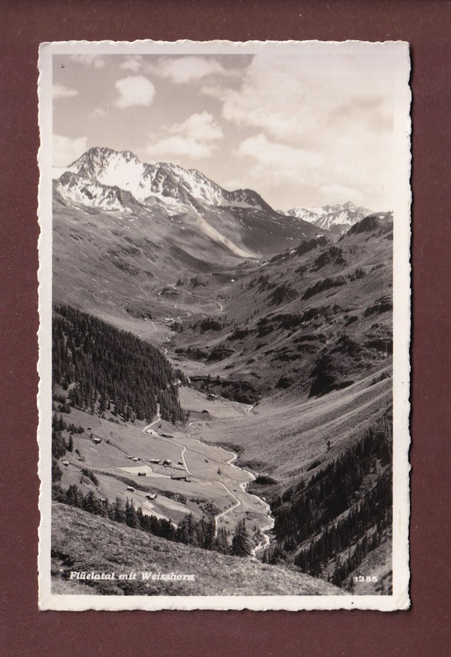 Cartes postales: FLÜELATAL - Weisshorn - 1950 – D'occasion à Pully par nicecards-shop