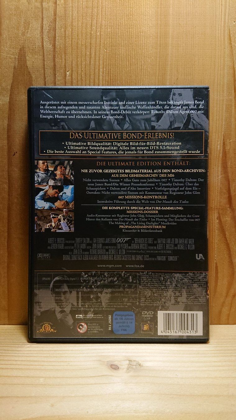 Tutti i DVDs: 007 DER HAUCH DES TODES DVD Ultimate Edition – Usato da Wilderswil venduto da Exebub 1