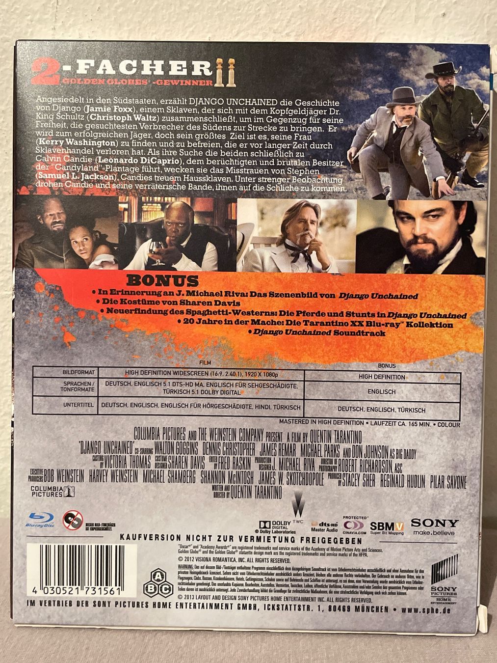 Tutti i DVDs: Django Unchained -  Limited Digibook – Usato da Waldenburg venduto da Gonzo8 1