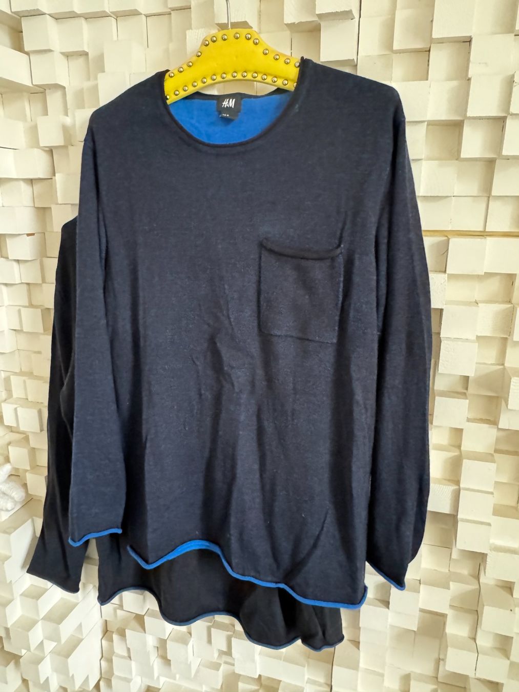 Pullover & Sweatshirts: coole dunkelblau blaue Feinstrickpullover Pullover gr M (L) – Gebraucht aus Zürich von Malco0