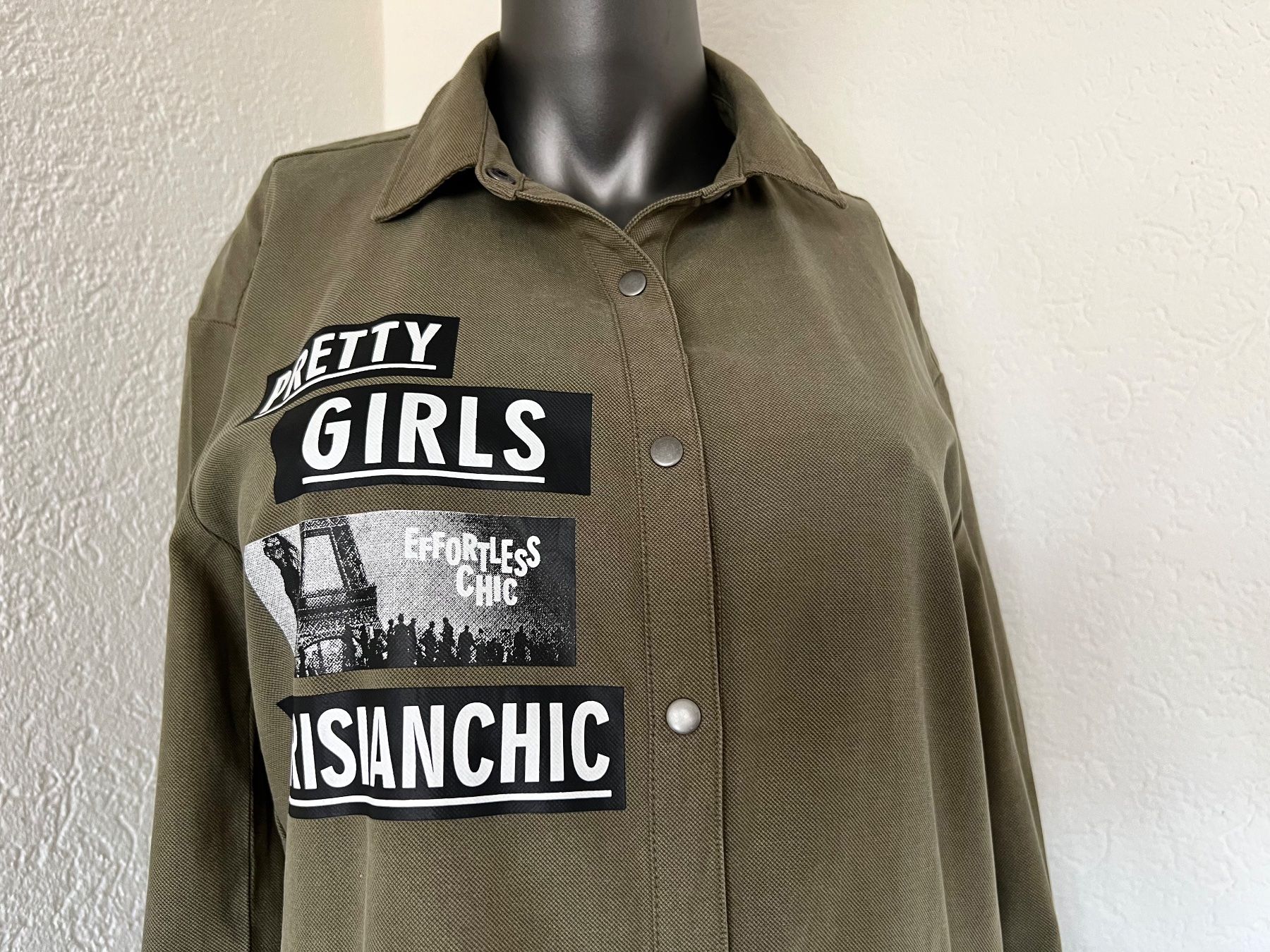 Vestiti: Hemdblusen Kleid Olivgrün Gr M – Usato da Frenkendorf venduto da Style365 2