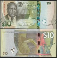 Belize 10 Dollars UNC 2025