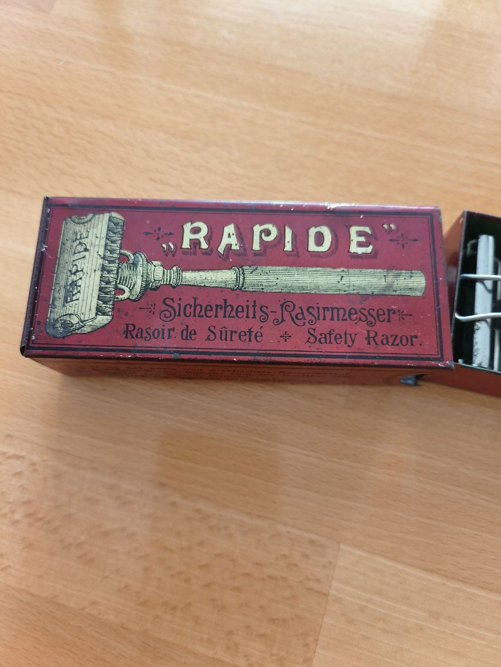 Rasierapparate & Rasierklingen: Rapide Sicherheits-Rasierer mit Box Metall Silber gebraucht – Gebraucht aus Aesch BL von Machsbesser 3